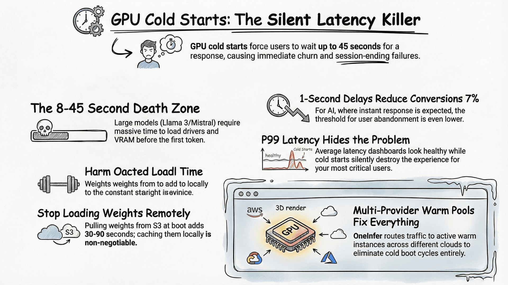GPU Cold Starts Are Killing Your Inference Latency - Here's the Fix