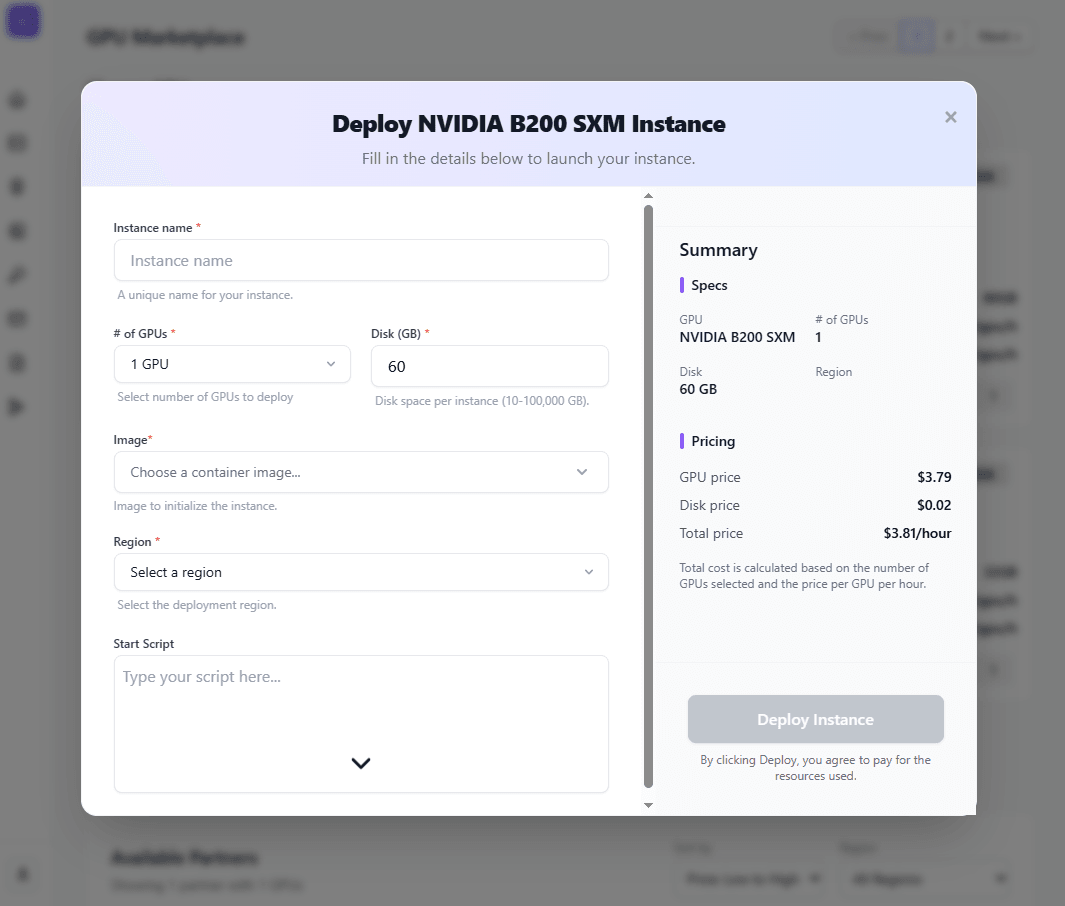 Billing Add Credit Screenshot